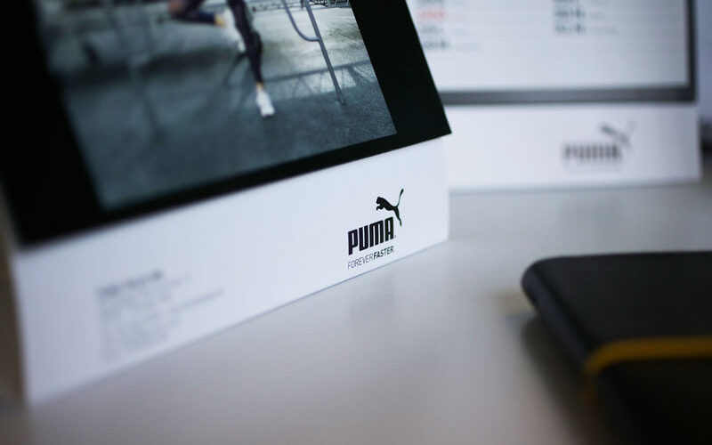 Puma calendario - Case study Sercom - gadget personalizzati e gift aziendali
